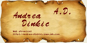 Andrea Dinkić vizit kartica